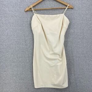 Nancy Ganz Body Slimmers Womens 38 Cream Built In Bra Strapless Body Slip